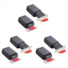 6 Pack Heavy Duty Push Latch & Lock for Hidden Door Touch Latches and Catch Magnet Push Release Drawer Pull Tip, Black