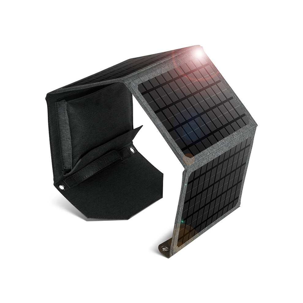 Foldable Solar Panel Charger, Smart Ic Chip Technology For Fast Charging Multiple Devices, Ideal For Camping Adventures 9441426408949