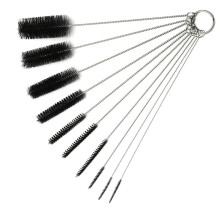Brosses à manche en acier inoxydable, compatibles lave-vaisselle, pour bouteilles et tasses à col étroit, avec crochet, kit d'outils de nettoyage