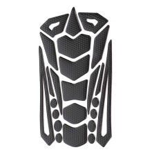 Motorcycle Tank Pad Sticker Black Rubber ScratchResistant Gas Tank Protector Decal