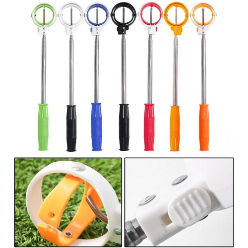 Portable Telescopic For Golf Ball Retriever Adjustable Length Telescoping White 1