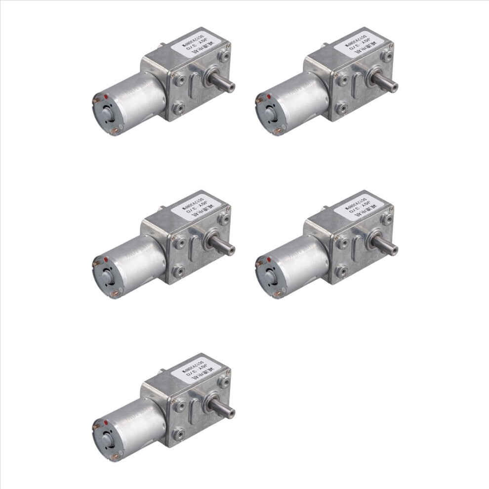 5X Jgy370 Dc Motor 12V 30Rpm Reduce Speed Motor With High Torque Turbo Worm Geared 4854166082617