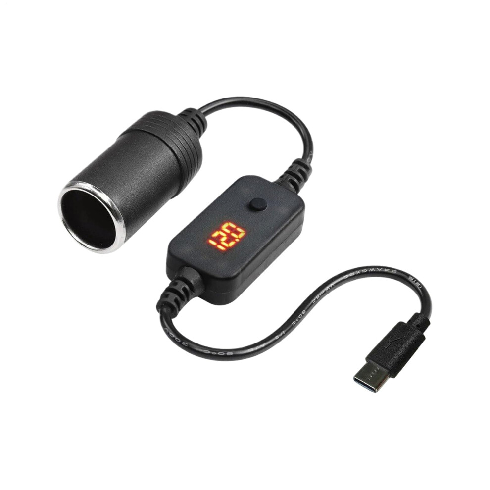 Usbc Car Charger Adapter 120W Pd Fast Charging Cable For Auto, Trucks, Suvs, Sedan, Rv 1.2M 9119770007117