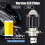 5X H4 LED Spotlight Small Light Bulb LED Motorcycle Modified Headlight Integrated Two-Color Headlight Accessories 4
