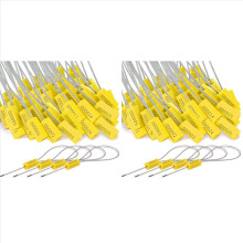 240 Steel Cable Seals Metal Security Seal Numbered Metal Truck Trailer Seals Security Tags Tamper Evident Tags,Yellow