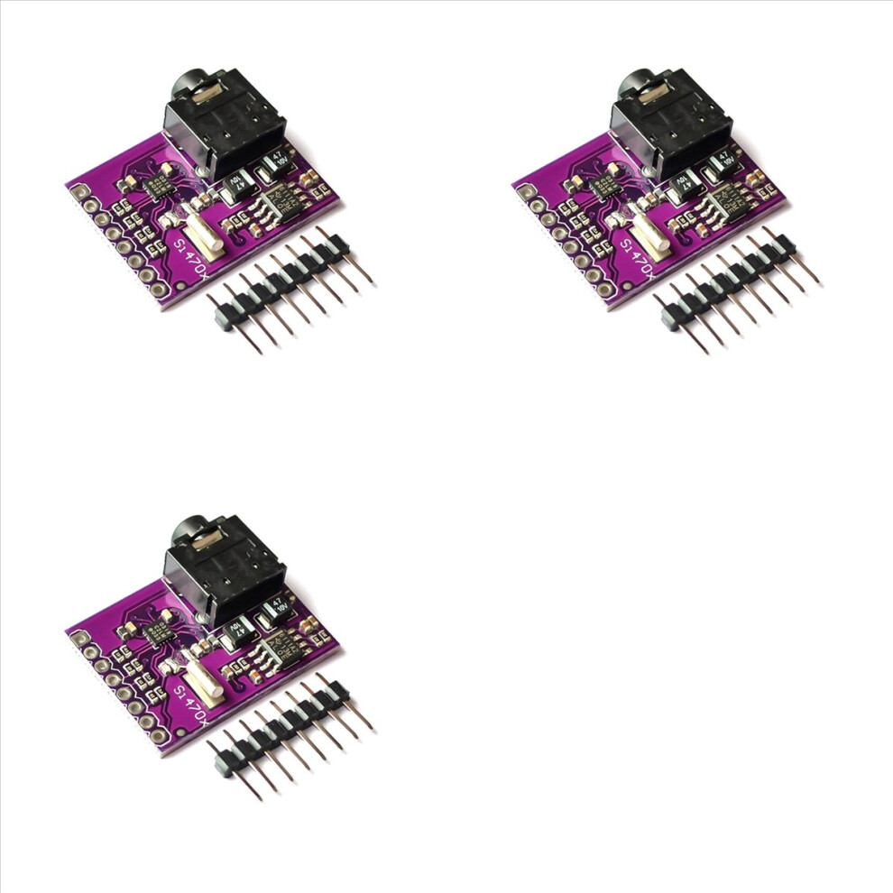 3X Si4703 Fm Tuner Evaluation Board Digital Radio Broadcast Data Processing Module For Avr Arm Pic With Pins 4854166087681