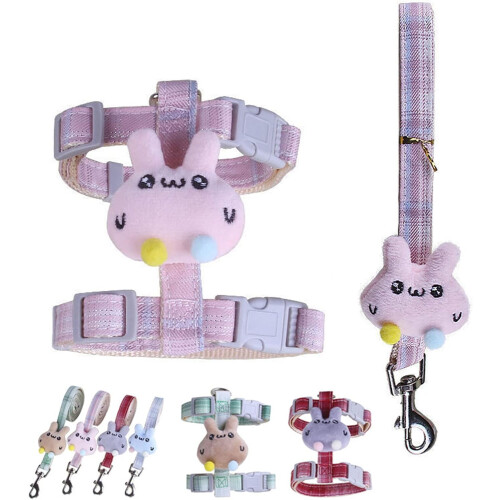 Harness And Leash Escape Proof Adjustable No Pull Kitten Harness Blue Size M For Walking 2