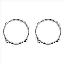 2X Drum Rim Alloy 6inch 4 Hole Drum Rim Snare Hoop Drum Hoop for 6Inch Snare Drum Percussion Instrument Parts Silver