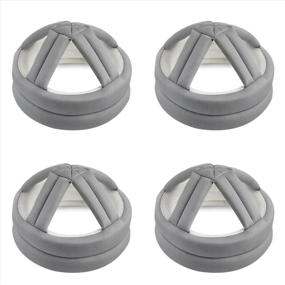 4X Elderly Protective Helmet, Safety Helmet Adjustable Breathable Seniors Fall Prevention Heads Protection Cap Gray 4854166087872
