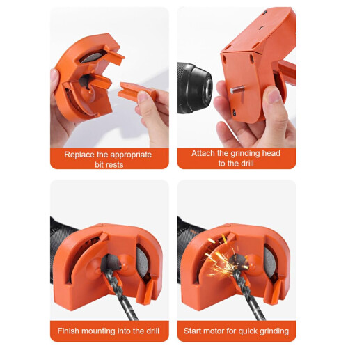 Tool Grinding Accessories Durable Compact Drill Bit Grinder For Drill Bits Portable Lightweight Tool Set 2