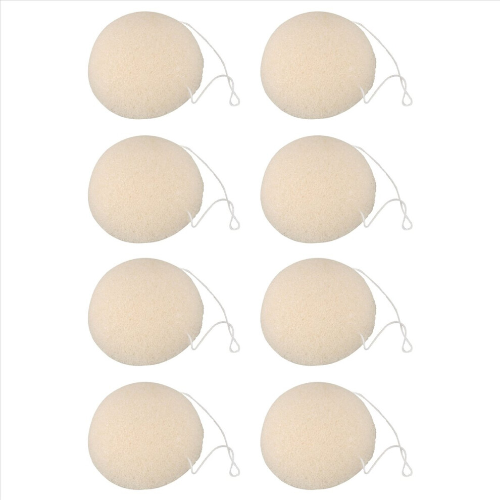 White 8X Face Natural Cleaning Sponge