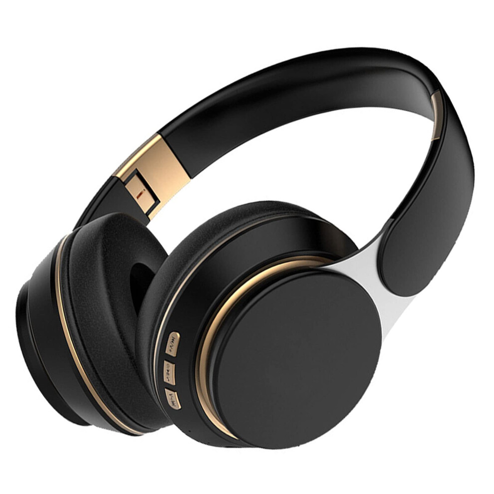 Bt Headphone Overear Wireless Foldable Retractable Headset, Noise Reduction Stereo Deep Bass, Comfortable For Travel 9365049309677