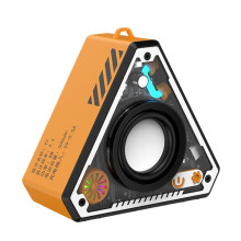 Outdoor Speakers Compact Wireless System For PC Or Tablet Rechargeable Boombox Waterproof Stereo Amplifier Orange