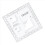2X Coordinate Scale Practical Transparent Topographical Map Scale Navigation Protractor 6