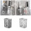Glaciers Pattern Wall Mounted Storage Box Space Saving-Gray 4
