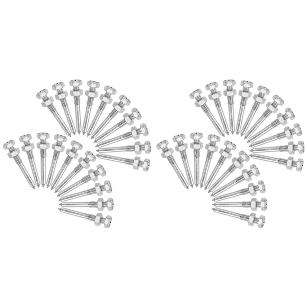 52Pcs Shoes Spikes For Ice Aerator Shoes Spikes For Women Lawn Aerator Shoes Spikes Silver Lawn Shoes Spikes Metal 4854166082310
