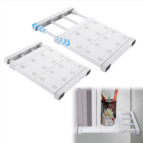 8 Pcs School Locker Shelf Organizer - Adjustable Locker Divider Mate Easy to Install for Extending Locker Use Space 1