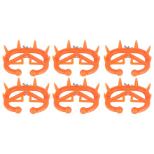 Animal Weaner 6Piece Cow Nose Plastic Weaner Tool For Calves And Cattle NonSucking Reduce Weaning Stress Easy To Clean