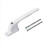 2X Window Handle, for , White, Universal Window Handle, Flat Handle, Key Lock, for Double Glazing 6