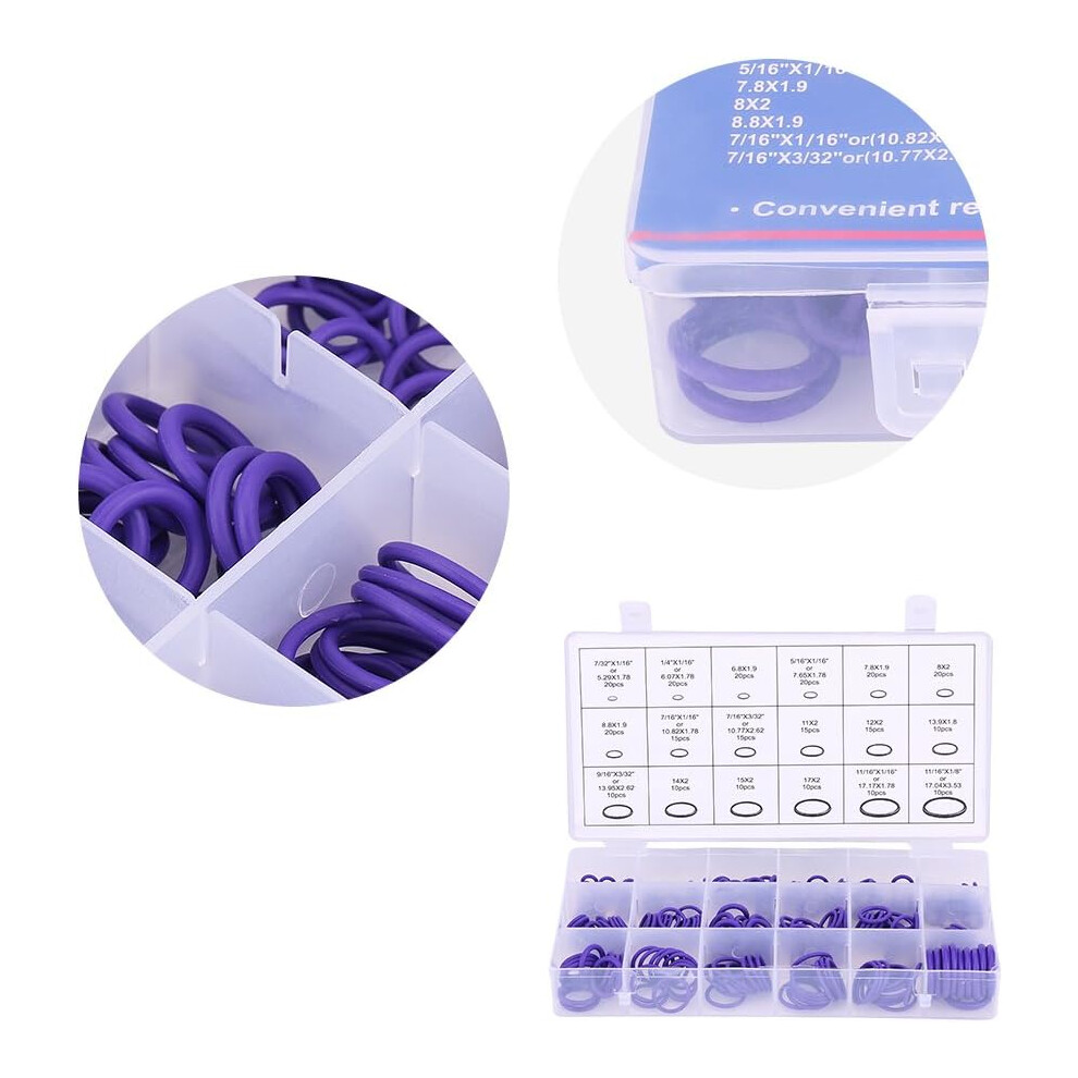 O-Ring Assortment Set Waterproof And Full Of Elasticity For Car Repair, Plumbing, And Air Connections (270Pcs) 9048212413639