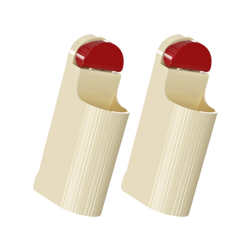 Efficient Toothbrush Storage Solution with Quick-cream white