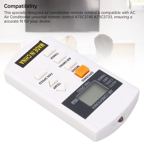 Télécommande AC pour A75C3740/A75C3733, ABS, Remplacement universel 2