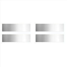 4 Pieces Door Kick Plate Kick Plates for Exterior Doors Aluminum Kick Plate for Doors Decor Avoid the Door From Kicking
