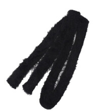 Écharpe fine en tricot pour femmes, ceinture en tricot fin,-Noir