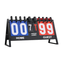 Flip Scoreboard Manual Scorekeeper For Soccer And Basketball Portable Plastic Standard Size Flip Counter