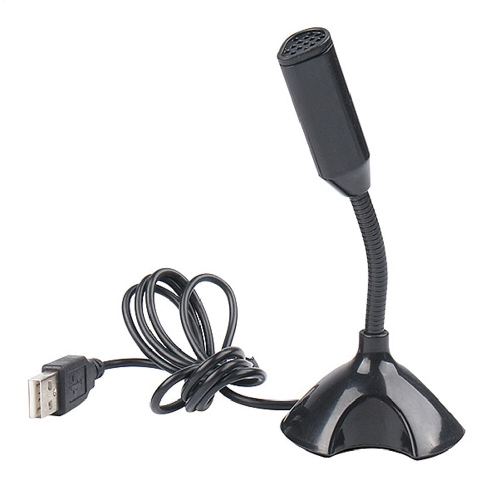 Usb Microphone Plug And Play Condenser Microphone Noise Reduction Compatible For Recording And Streaming Black 9365049311052