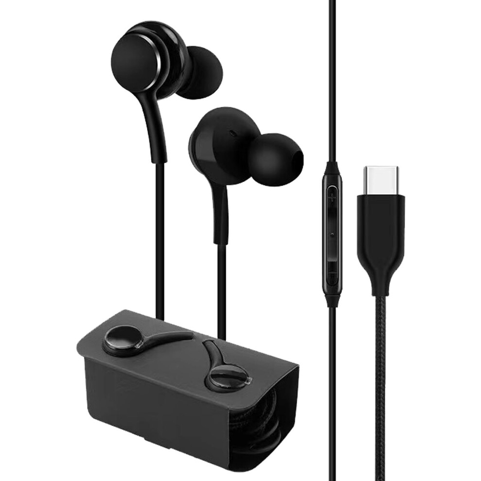 Type C Headphones Wired Inear Earphones With Microphone Usbc, Waterproof, Noise Canceling, For Calls 9119770008718