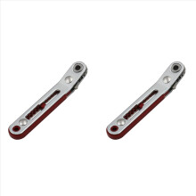 2X Mini Ratchet Wrench 1/4 Inch Drive Socket Hex Screwdriver Bit Dual Head Ratchet Wrench Tool with Two Bit Heads Elbow