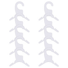 10pcs Plastic Dog and Cats Clothes Hangers For Pet-small white