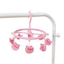 Varal de Roupa Multifuncional e Leve em Formato de Porco, Feito de Plástico com Garras Serrilhadas para Fixação Segura, Ideal para Meias, Roupas