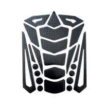 Motorcycle Tank Pad Protector Sticker, ScratchResistant Resin Decal for Fuel Tank, Black