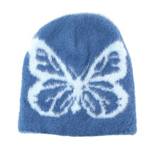 Chapeau réglable en forme de nœuds, chapeau orné de-D bleu