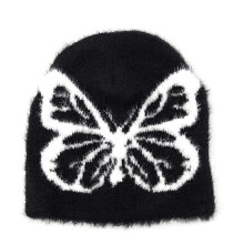 Chapeau de protection coupe-vent, minimaliste, à motif-Noir