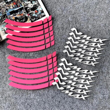 Motorcycle Rim Stickers Sporty Stripe Design for Yamaha NMAX 125 155 Waterproof Wheel Decals