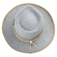 Chapeaux de Cowboy classiques en laine, plumes, tendance de la-L