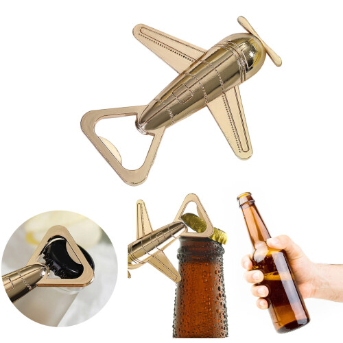 Unique Aircraft Shaped Corkscrew Wine Bottle Opening Tool 1