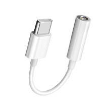 TypeC To 3.5mm Earphone Cable Adapter USB 3.1 TypeC Male To 3.5mm Female Audio Jack Compatible With USBC Laptops