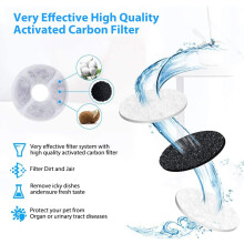 Filtro per fontanella d'acqua in cotone e carbone attivo, universale per la maggior parte dei distributori di acqua per animali domestici, sistema di