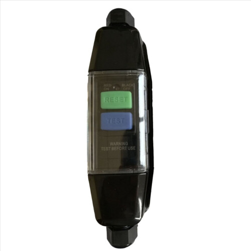 3X in-Line RCD Connector, PRCD Intermediate Safety Switch, Outdoor Current Protection Against 1