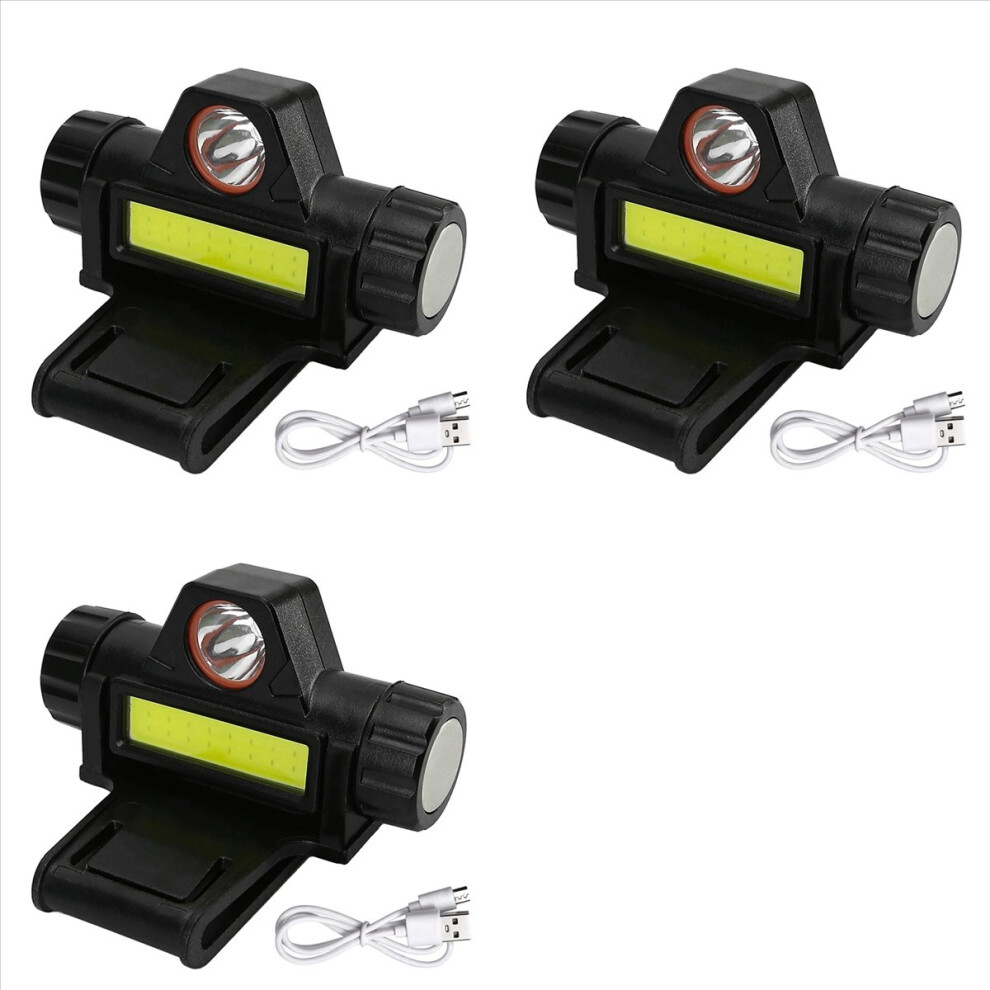 3X Rechargeable Welding Helmet Light Versatile Headlamp Flashlight With Mount Holder, Automatic Dimming 4854166001076