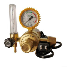 CO2 Pressure Regulator 220V with Automatic Safety Valve and Clear Dial for Indoor Garden Hydroponics