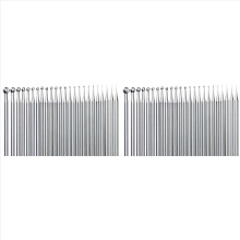 48 Pcs Round Ball Burr - 3/32 Inch Shank Ball Shape Jewelry Cutting Burs Lapidary Carving/Engraving Tools