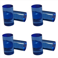 8pcs Colorful Acrylic Pool Cue Ferrules Round Billiard Jump & Break Cue Ferrules OD15mmxL28mm Billiard Accessories B