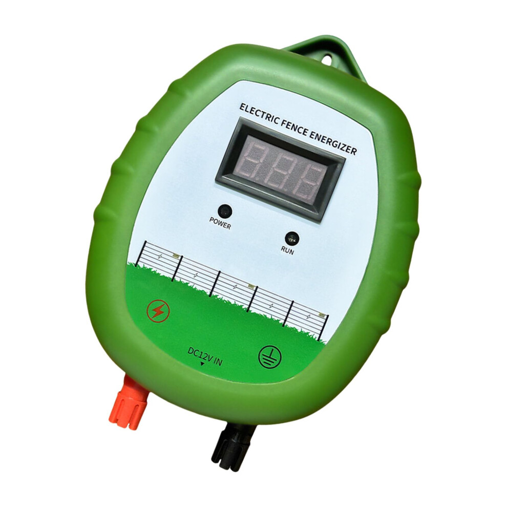 Electric Fence Energizer With Led Display, Power Weatherresistant Kit For Livestock Farm 9119770011060