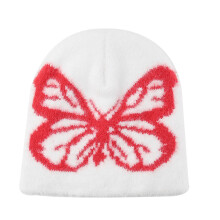 Chapeau à motif nœud papillon, accessoire de Shopping,-Blanc