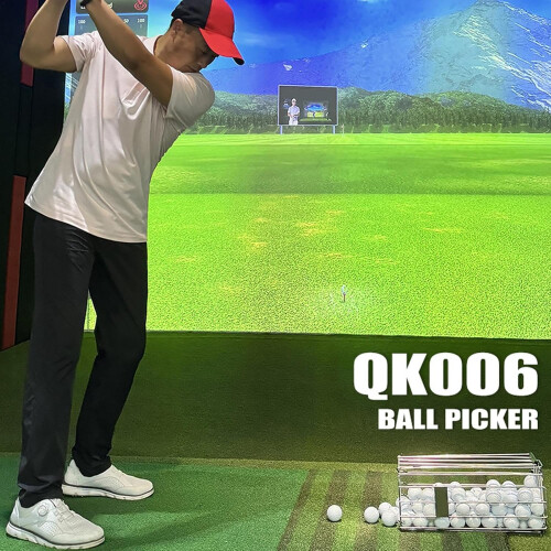 Golf Basket Balls 140Ball Capacity Golf Ball Container With Handle PushDown Ball Picker 2